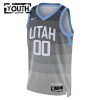 Dres Utah Jazz Prilagođeni Nike 2025-26 City Edition Sivo Swingman - Dječji